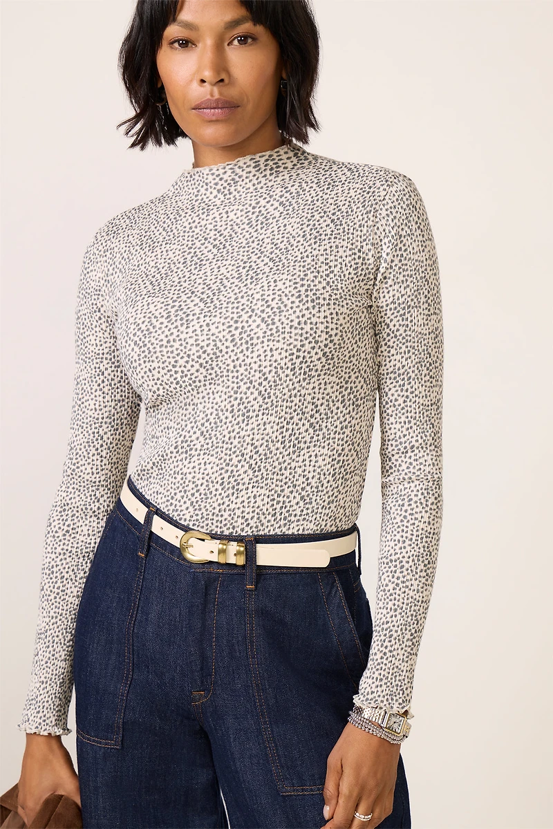 Brenna Mock Neck Top