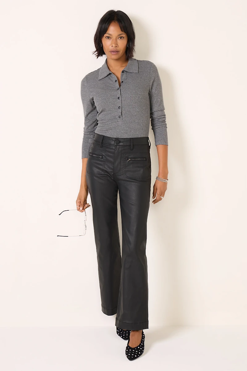 Coated Kelsey w Zip Pant