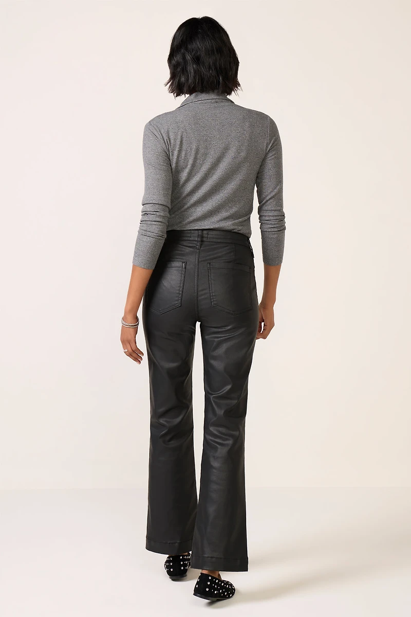Coated Kelsey w Zip Pant
