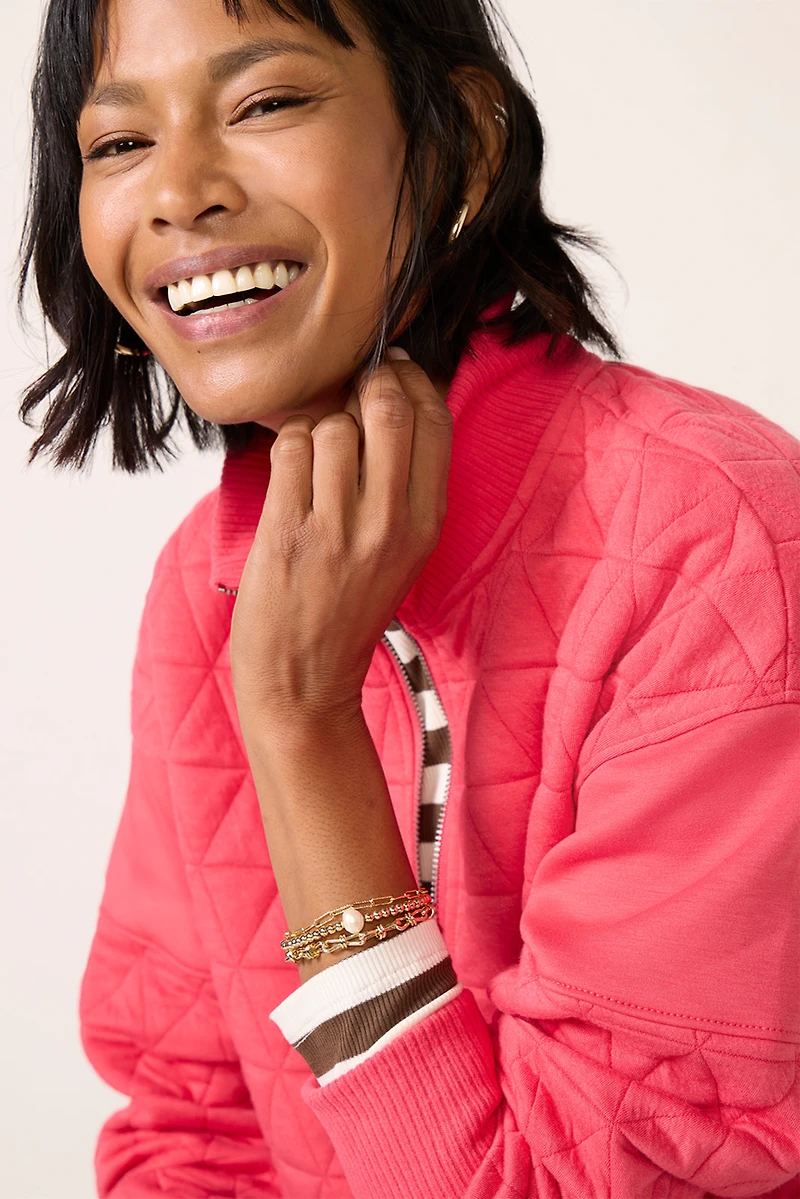 Lindsey Quilted Sweatshirt