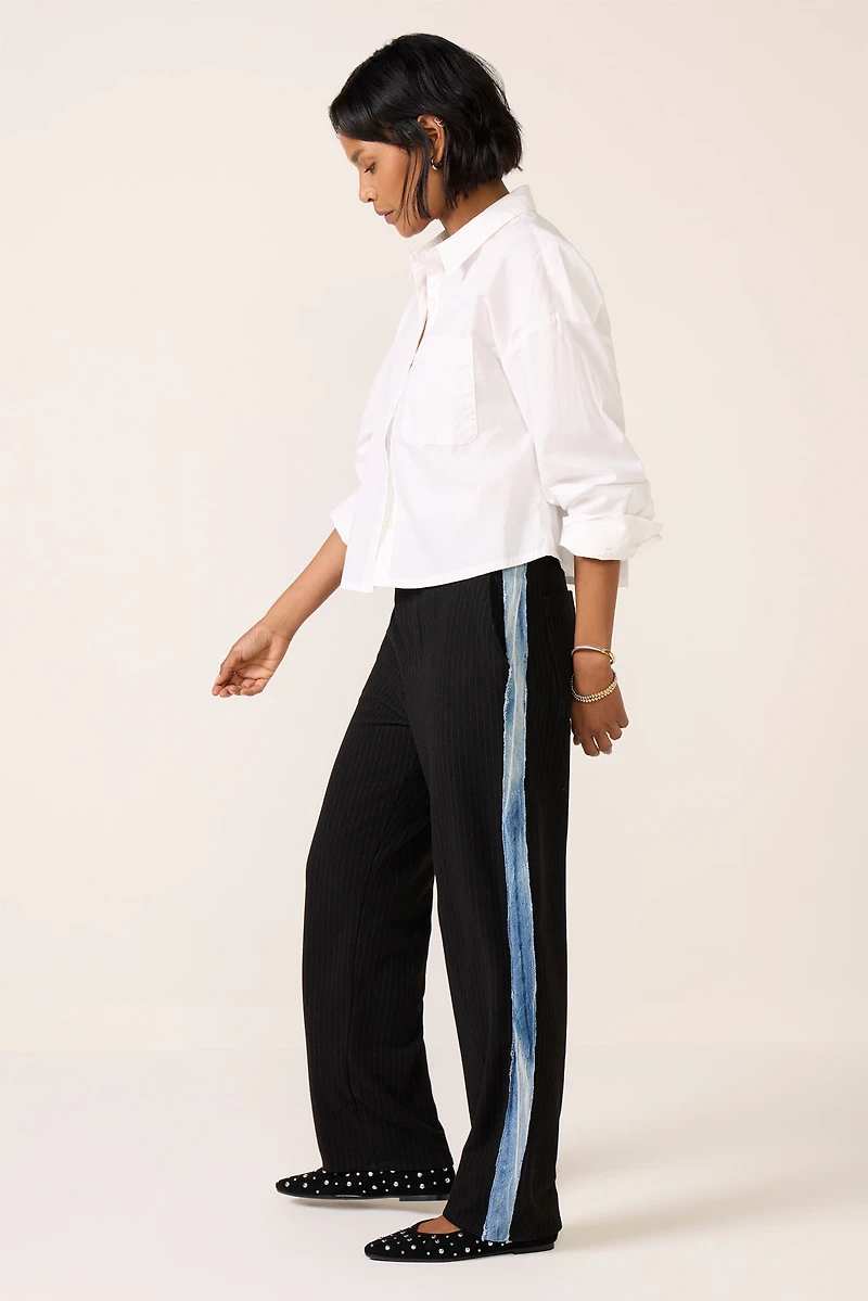 Tomboy Tuxedo Wide Leg Jean