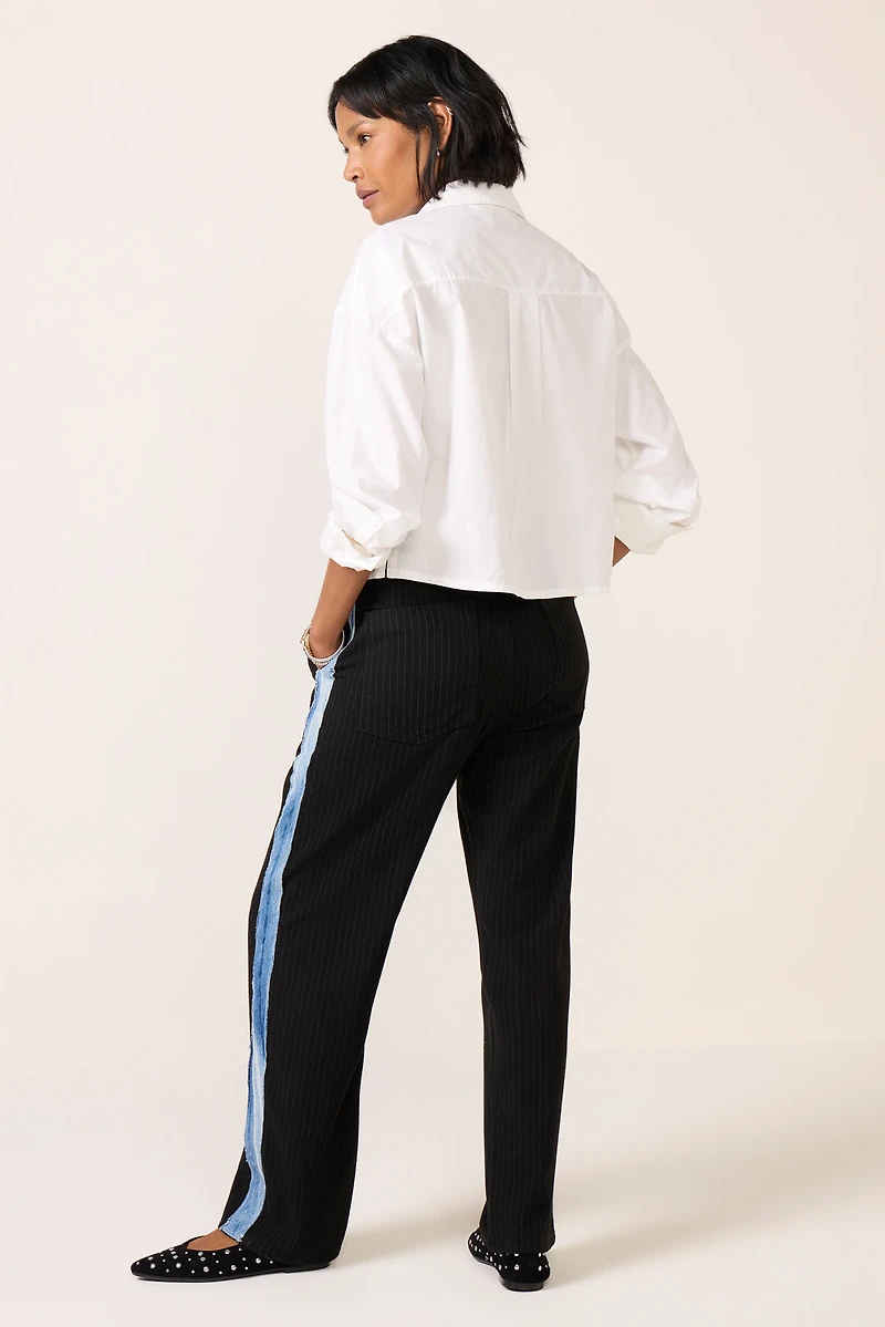 Tomboy Tuxedo Wide Leg Jean