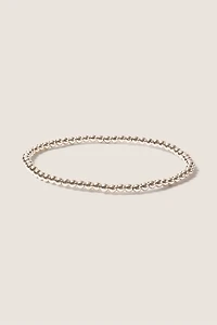 Classic Sterling 3mm Bead Bracelet