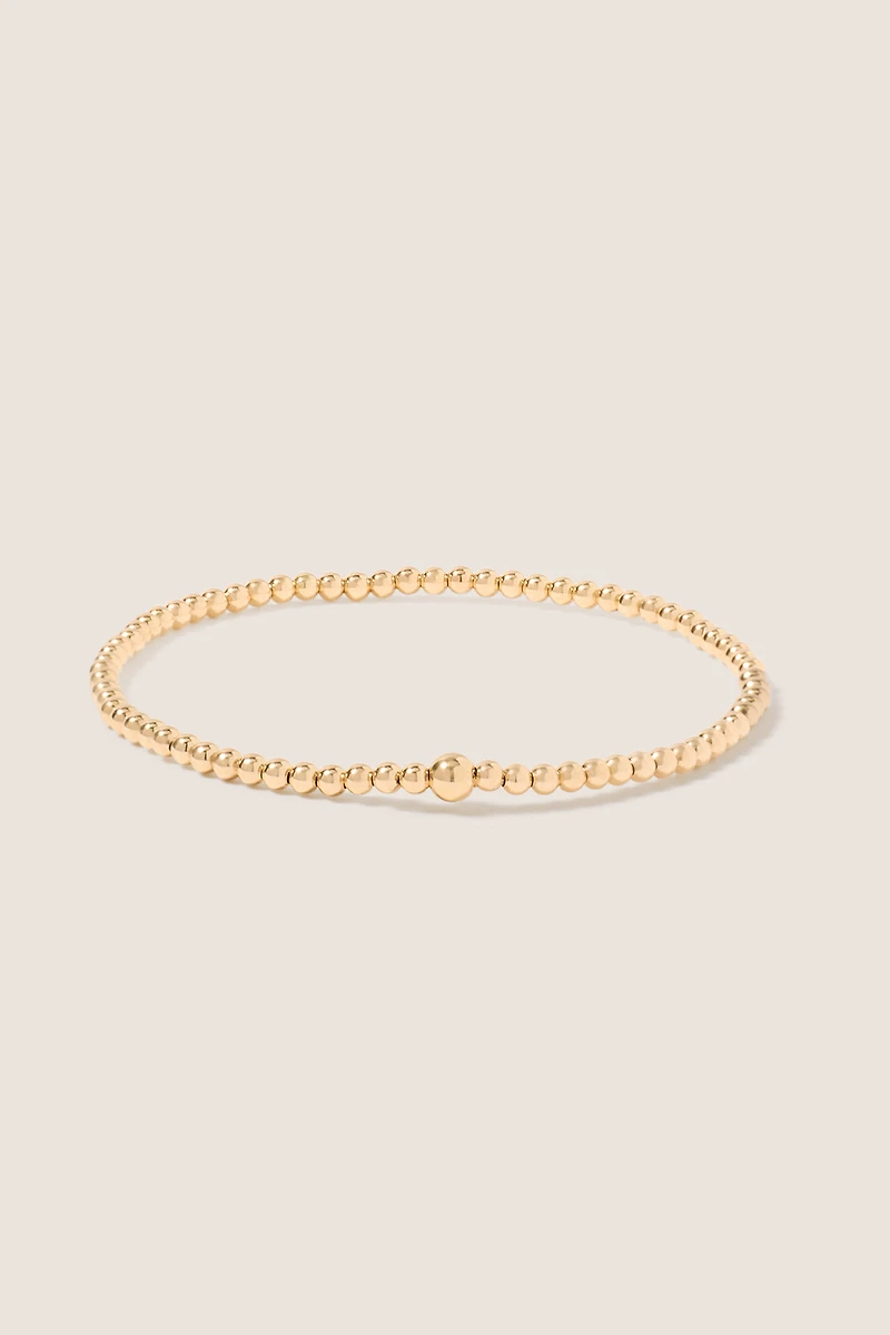 Classic Gold 2.5mm Bead Bracelet