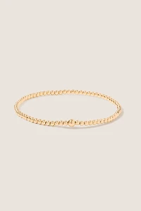 Classic Gold 2.5mm Bead Bracelet