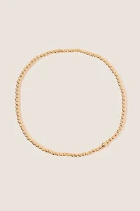 Classic Gold 2mm Bead Bracelet
