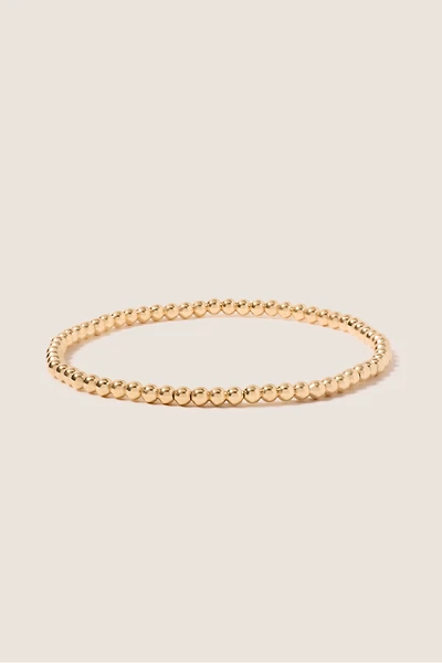 Classic Gold 3mm Bead Bracelet