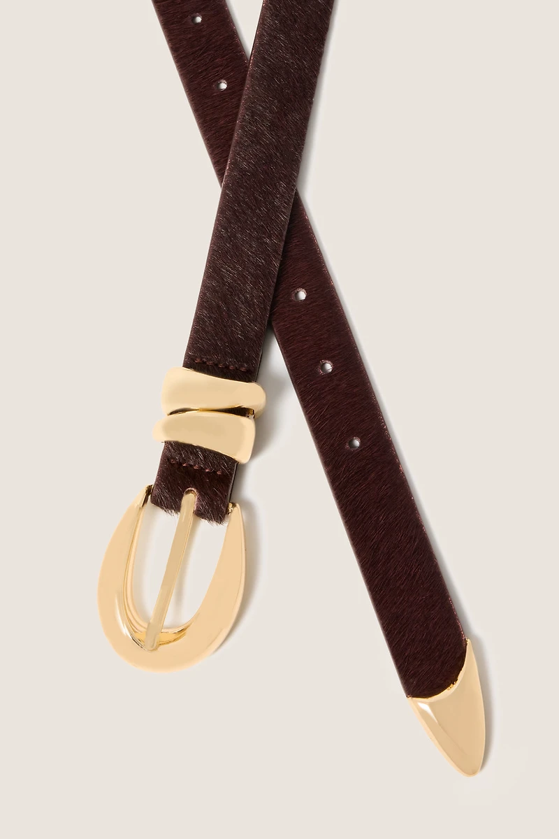 Declan Calf Hair Belt