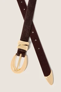 Declan Calf Hair Belt