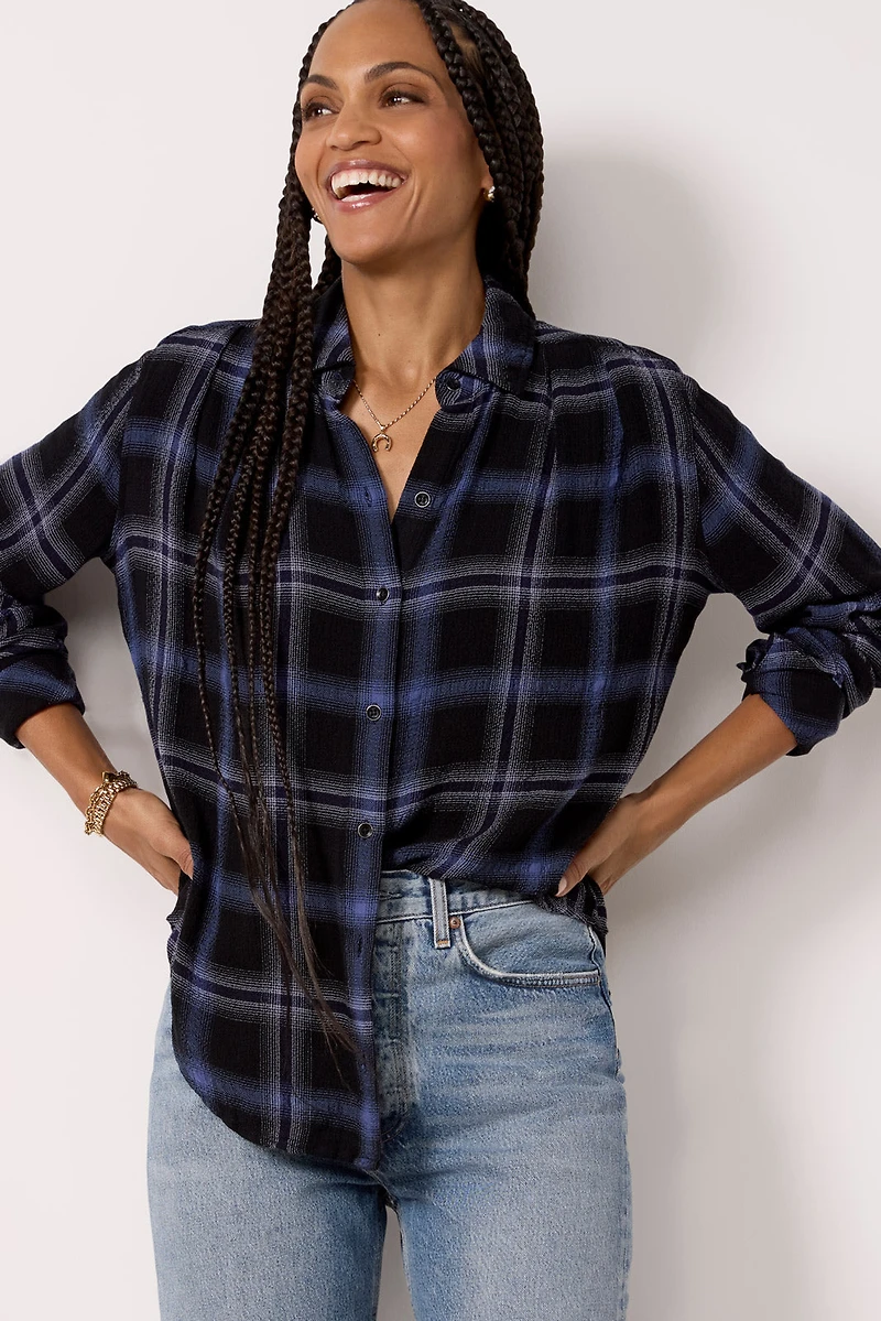 Pucker Plaid Shirt