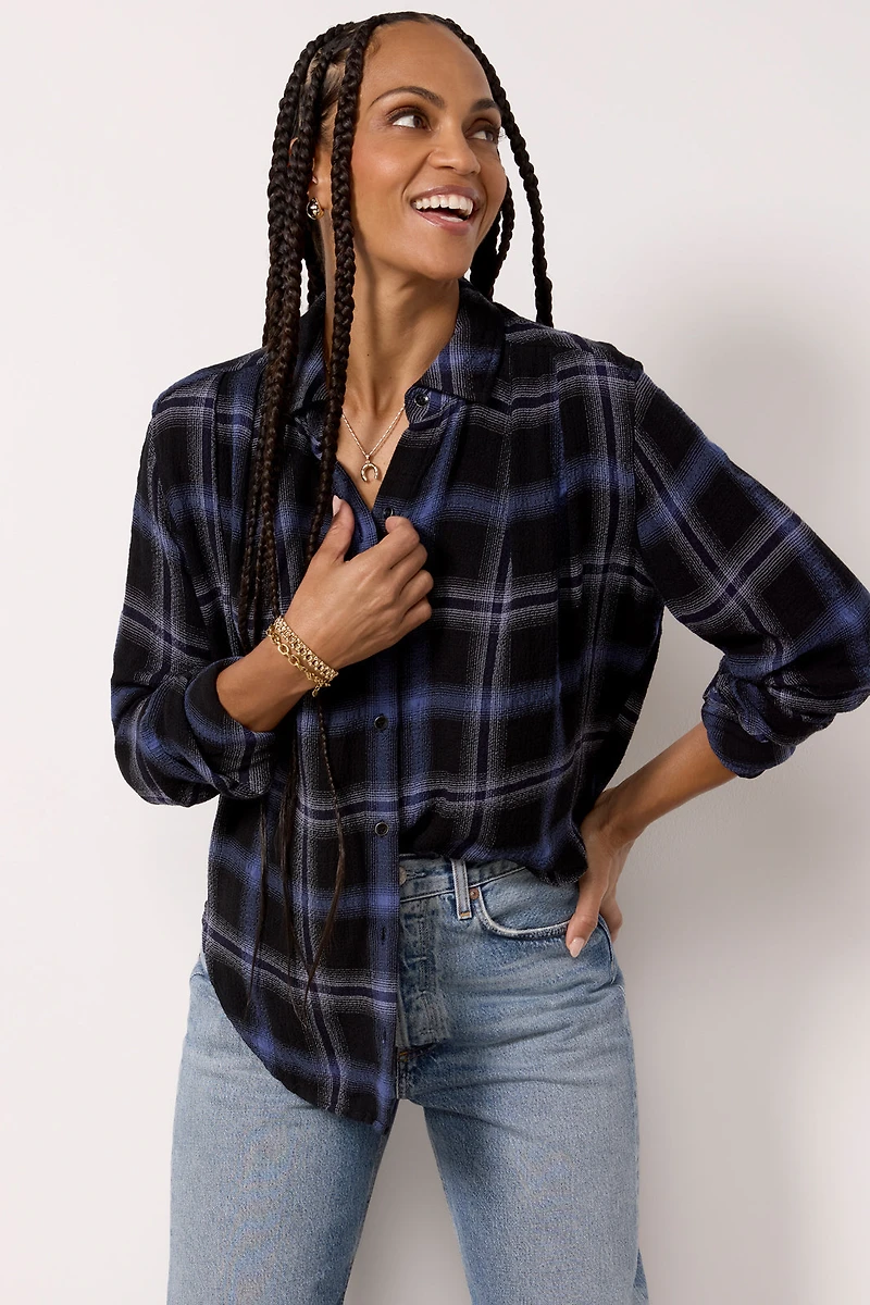 Pucker Plaid Shirt