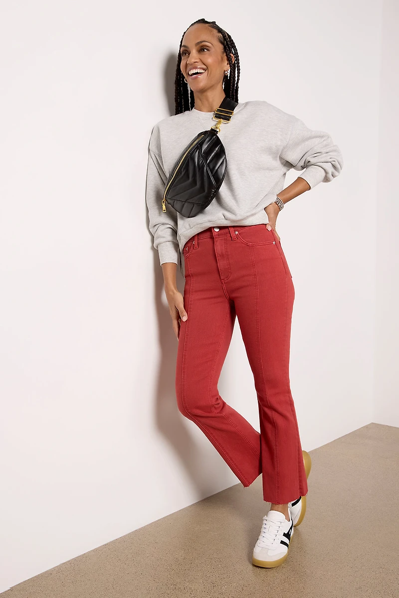Lennon Seamed Crop Boot