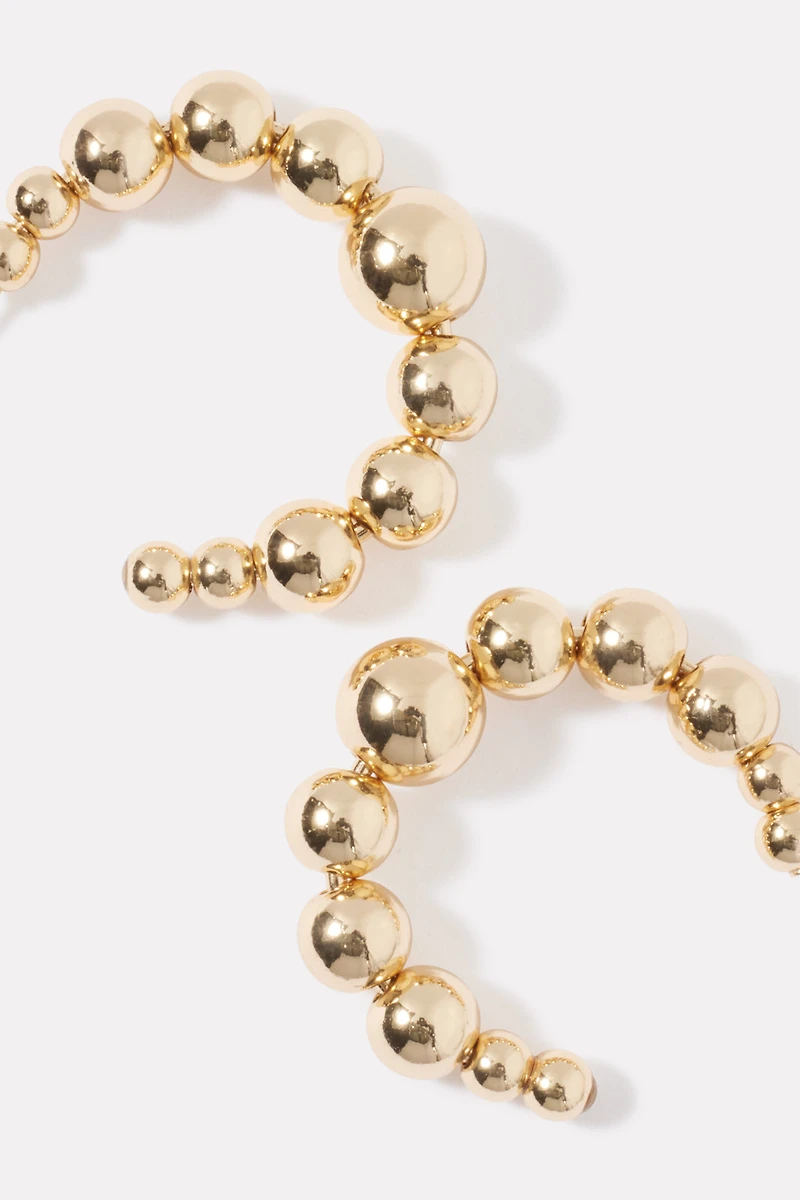 Agnes Beaded Hoop Earrings