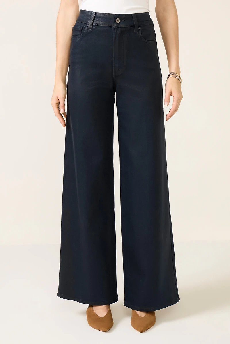 Coated Anessa Wide Leg Pant