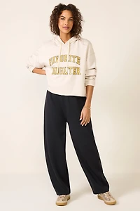 The Cropped Collegiate Hoodie