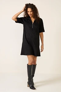 Fowler Faux Suede Shift Dress