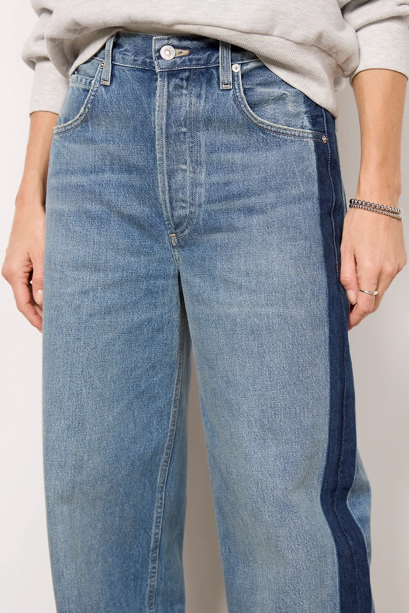 Ayla Baggy w Tuxedo Stripe