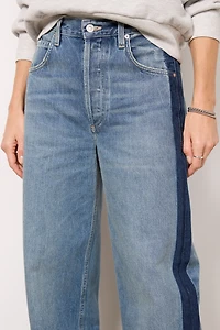 Ayla Baggy w Tuxedo Stripe