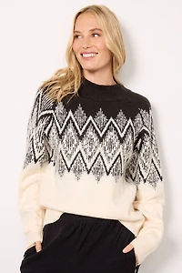 Siren Relaxed Jaquard Sweater