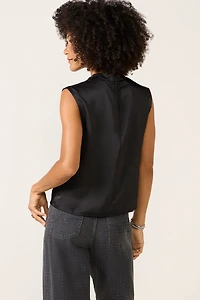 Better Than Silk Sleeveless Cowl Neck Top