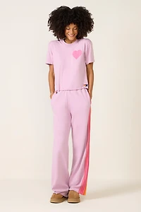 Heart Print Boyfriend Tee