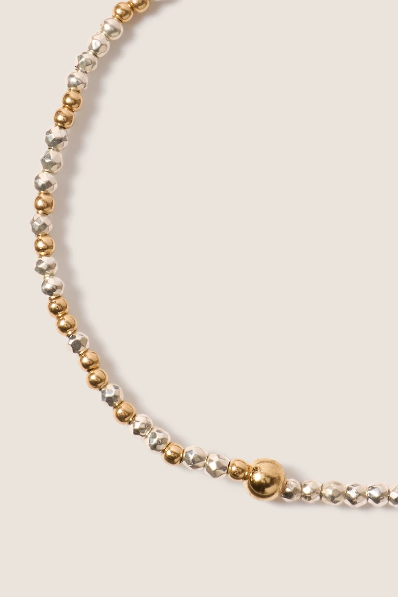 Hope Unwritten Bright Silver Faceted Hematite 2mm Bead Bracelet