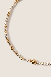 Hope Unwritten Bright Silver Faceted Hematite 2mm Bead Bracelet