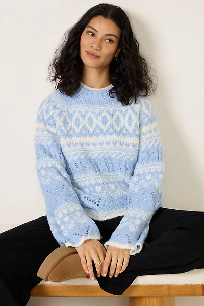 Fairisle Crew Neck Sweater