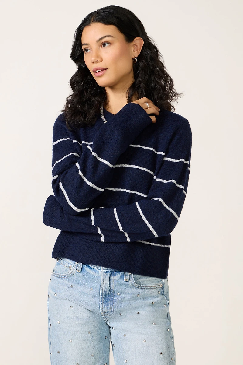 Kristi Sparkle Stripe Pullover