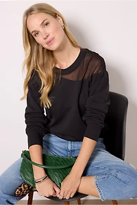 Hollis Mesh Inset Sweatshirt