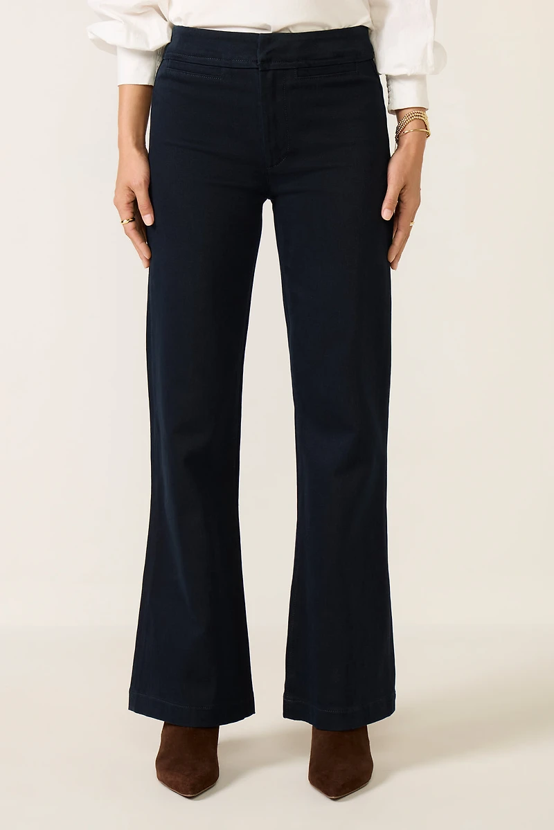 Leenah Welt Pocket Wide Leg Trouser