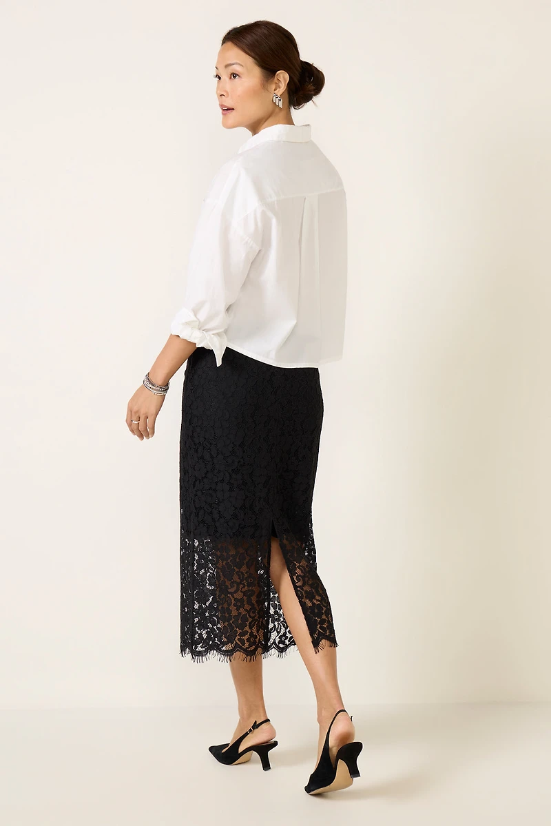 Lace Midi Skirt