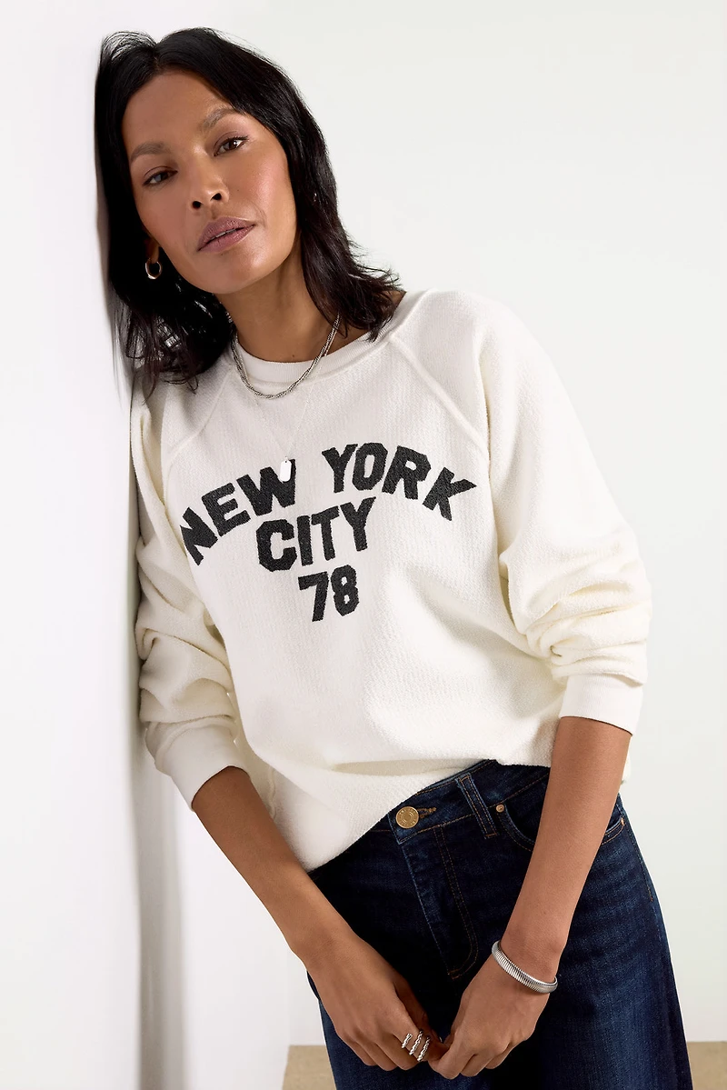 New York Reverse Slub Sweatshirt
