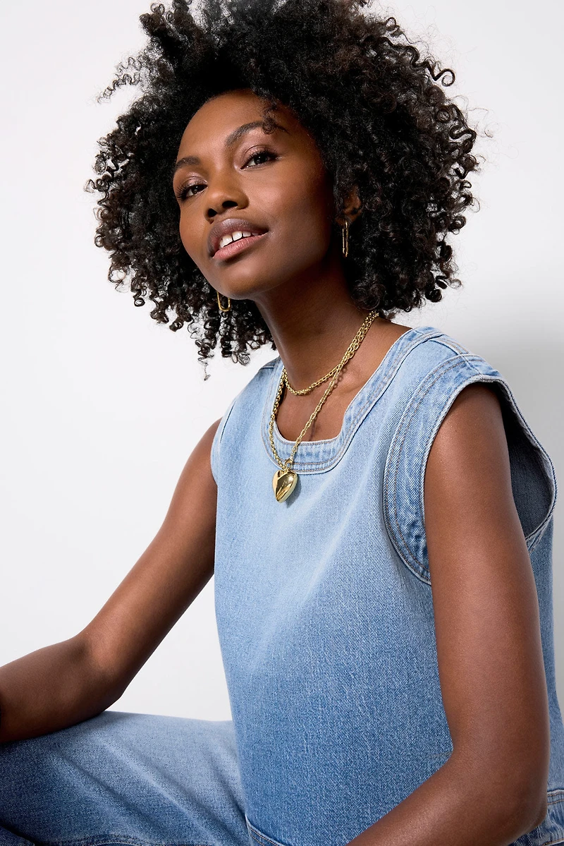 Lainey Denim Shell