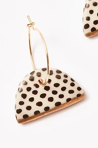 Linnea Gold Dipped Hoop Earring