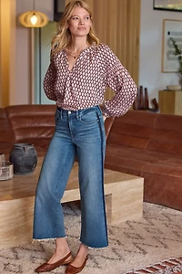 Good Waist Palazzo Crop Tux Stripe