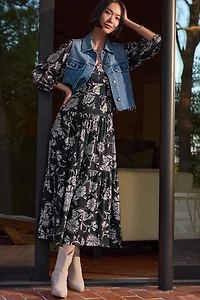 Ariana Floral Midi Dress