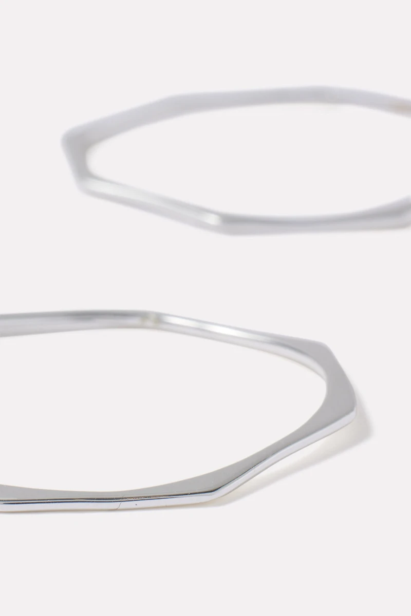 Geo Hoop Earrings