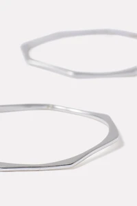 Geo Hoop Earrings