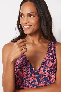 Finley Gathered V Neck Tank