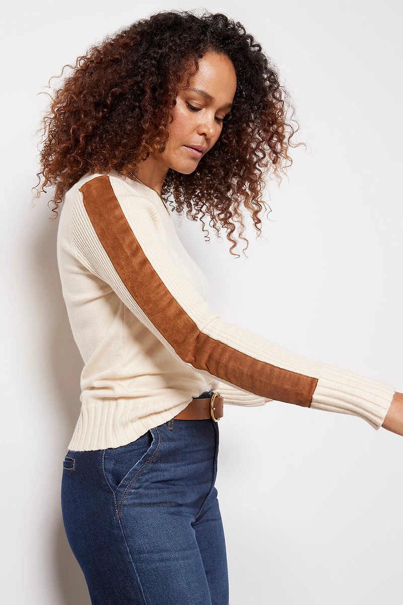 Harlow Suede Pullover