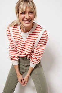 Amber Stripe Sweatshirt