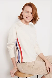 Taylor Stripe Trim Sweatshirt