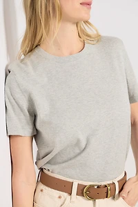 Cotton Cashmere Short Sleeve Tee
