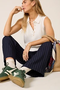 Hadley Detachable Collar Henley Tank