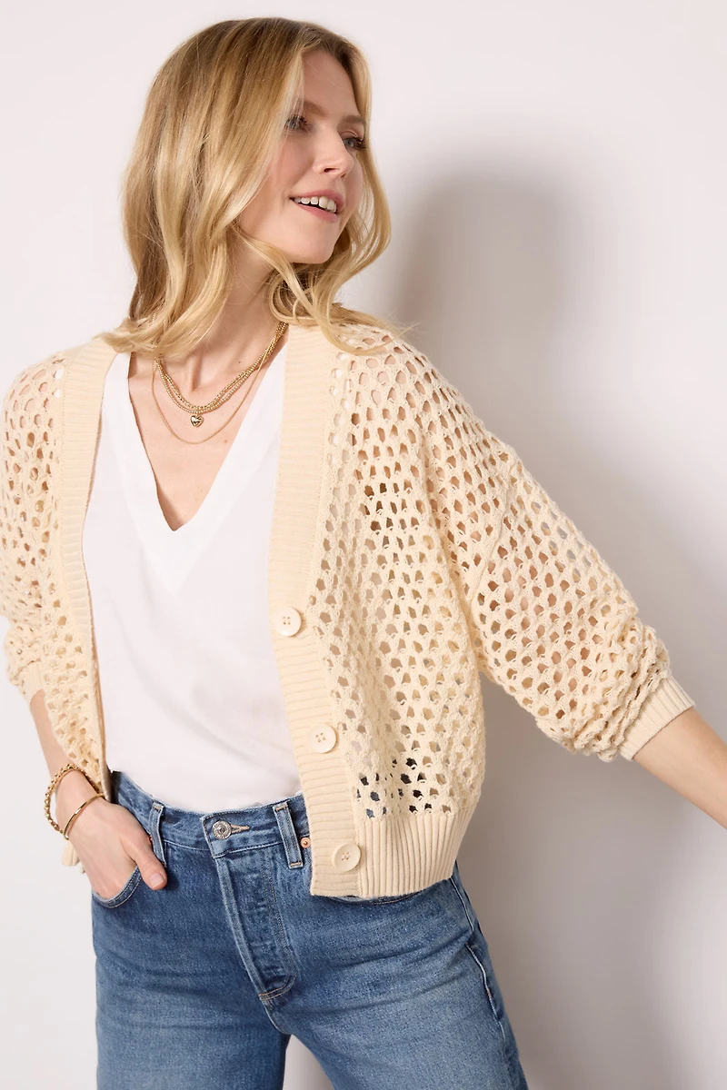 Abi Open Knit Cardigan