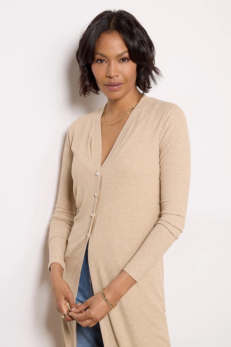 Iskra Rib Cardi Tunic