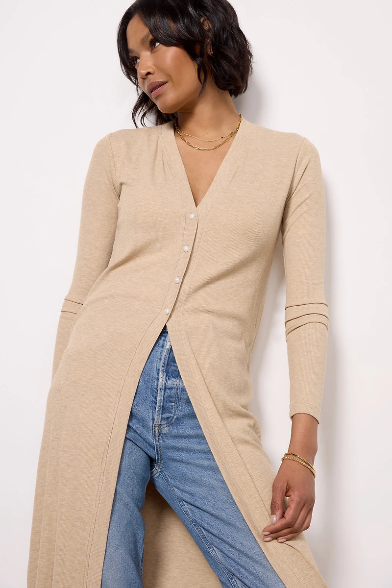 Iskra Rib Cardi Tunic