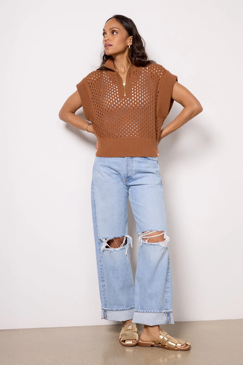 Gaines Half Zip Knit