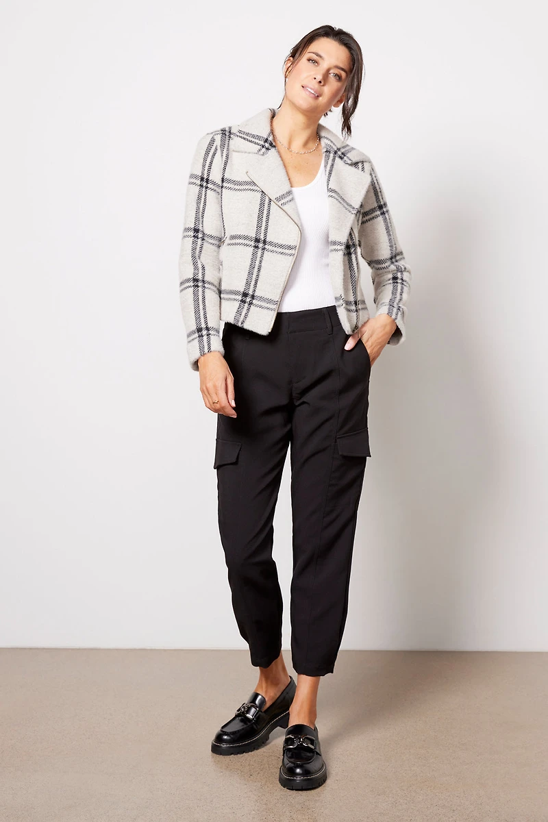 Wakefield Plaid Moto Jacket